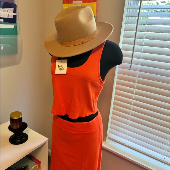 Pink-Beige Lack of Color Diego Style Fedora Hat/ NWT - Picture 1 of 10